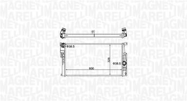 Radiators, Motora dzesēšanas sistēma MAGNETI MARELLI 350213155100 1