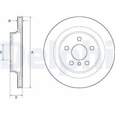 Bremžu diski DELPHI BG4778C 1