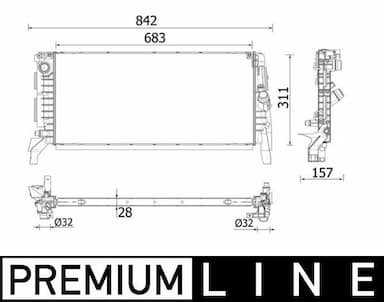 Radiators, Motora dzesēšanas sistēma MAHLE CR 2201 000P 1