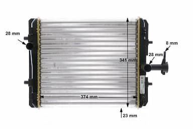 Radiators, Motora dzesēšanas sistēma MAHLE CR 1114 000S 11