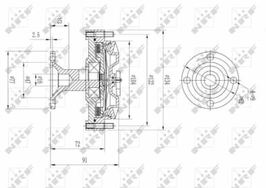 Sajūgs, Radiatora ventilators NRF 49613 5