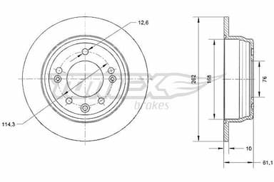 Bremžu diski TOMEX Brakes TX 70-51 1