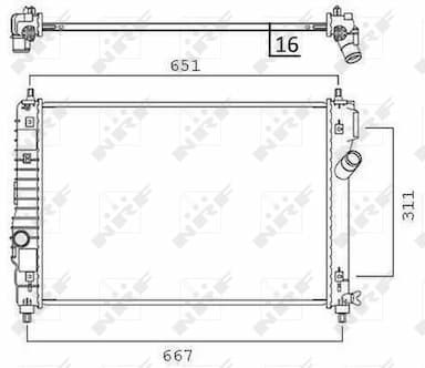 Radiators, Motora dzesēšanas sistēma NRF 58505 1