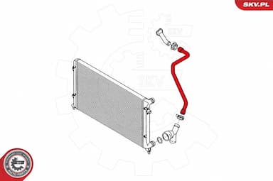 Radiatora cauruļvads ESEN SKV 24SKV353 1