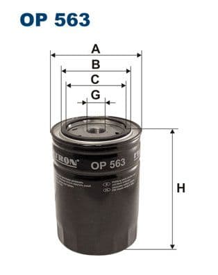 Eļļas filtrs FILTRON OP 563 1