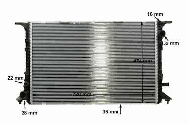 Radiators, Motora dzesēšanas sistēma MAHLE CR 1201 000P 11