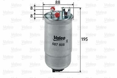 Degvielas filtrs VALEO 587505 1