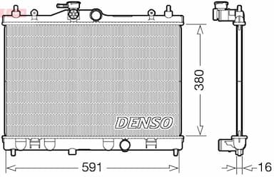 Radiators, Motora dzesēšanas sistēma DENSO DRM46040 1