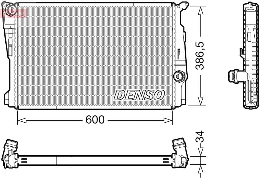 Radiators, Motora dzesēšanas sistēma DENSO DRM05122 1