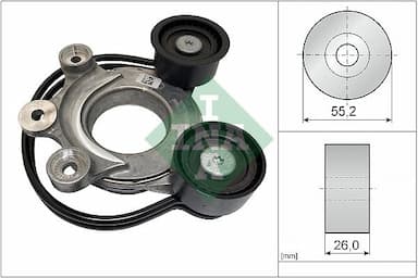 Siksnas spriegotājs, Ķīļsiksna Schaeffler INA 534 0827 10 1