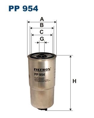 Degvielas filtrs FILTRON PP 954 1