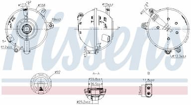 Kompensācijas tvertne, Dzesēšanas šķidrums NISSENS 996324 1