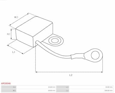 Remkomplekts, Ģenerators AS-PL ARS0046 2