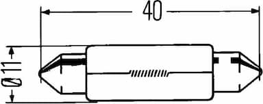 Kvēlspuldze HELLA 8GM 002 091-131 3