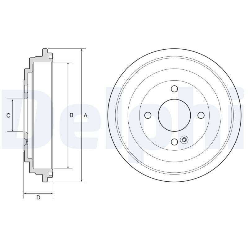 Bremžu trumulis DELPHI BF618 1