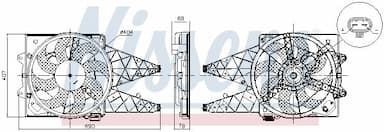 Ventilators, Motora dzesēšanas sistēma NISSENS 850047 11