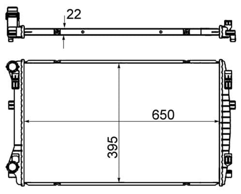 Radiators, Motora dzesēšanas sistēma MAHLE CR 2054 000S 1