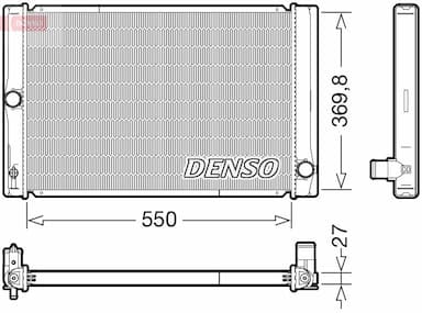 Radiators, Motora dzesēšanas sistēma DENSO DRM50123 1