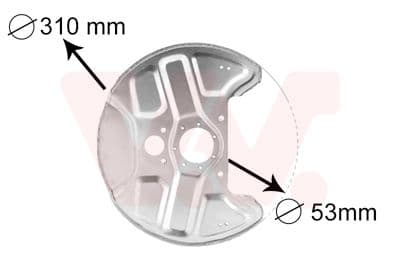 Dubļu sargs, Bremžu disks VAN WEZEL 5994372 1