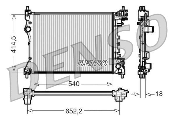 Radiators, Motora dzesēšanas sistēma DENSO DRM01005 1