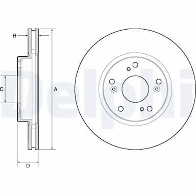 Bremžu diski DELPHI BG4774C 1