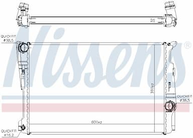 Radiators, Motora dzesēšanas sistēma NISSENS 60809 5