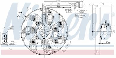 Ventilators, Motora dzesēšanas sistēma NISSENS 85683 6