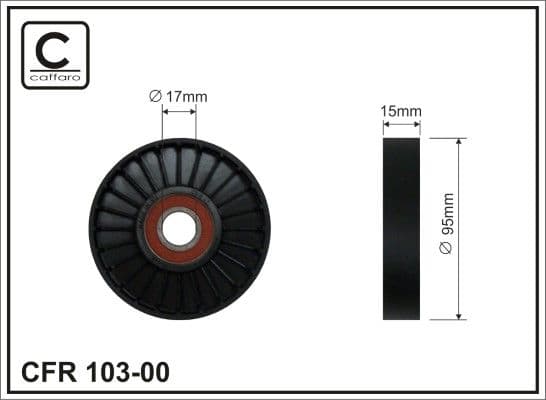 Parazīt-/Vadrullītis, Ķīļrievu siksna CAFFARO 103-00 1