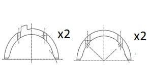 Distancpaplāksne, Kloķvārpsta FAI AutoParts BT3015-STD 1