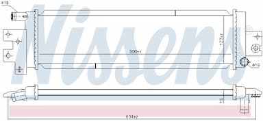 Radiators, Motora dzesēšanas sistēma NISSENS 606843 2