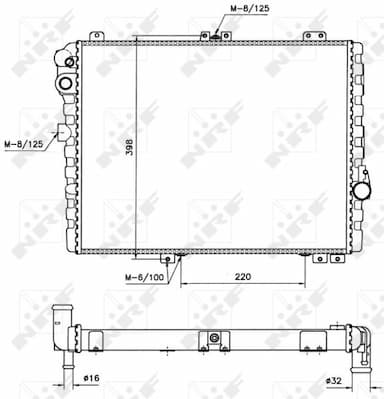 Radiators, Motora dzesēšanas sistēma NRF 58579 5