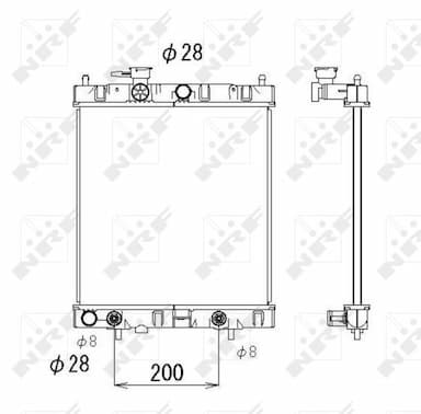 Radiators, Motora dzesēšanas sistēma NRF 53510 1