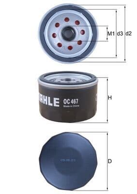 Eļļas filtrs MAHLE OC 467 1