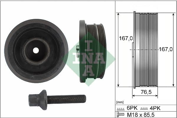 Siksnas skriemeļa komplekts, Kloķvārpsta Schaeffler INA 544 0082 20 1