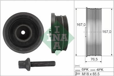 Siksnas skriemeļa komplekts, Kloķvārpsta Schaeffler INA 544 0082 20 1