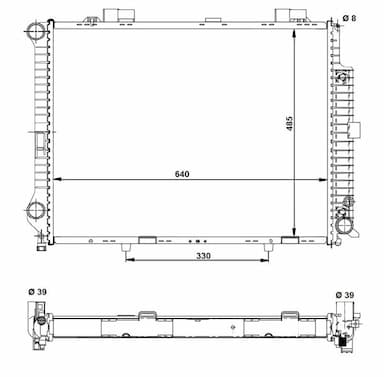 Radiators, Motora dzesēšanas sistēma NRF 58098 1