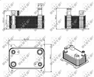 Eļļas radiators, Automātiskā pārnesumkārba NRF 31362 5