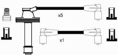 Augstsprieguma vadu komplekts NGK 8468 2