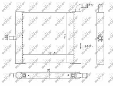 Radiators, Motora dzesēšanas sistēma NRF 59176 1