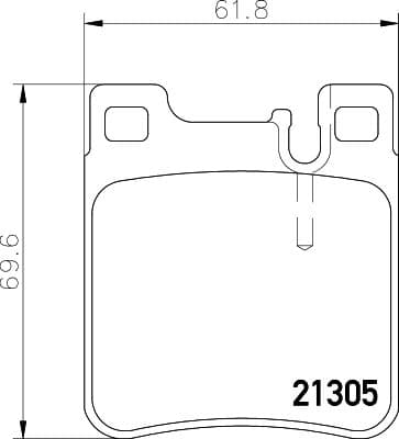 Bremžu uzliku kompl., Disku bremzes HELLA 8DB 355 007-581 1