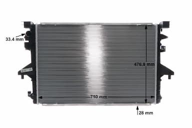 Radiators, Motora dzesēšanas sistēma MAHLE CR 1792 000S 12