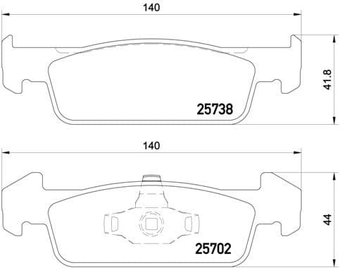 Bremžu uzliku kompl., Disku bremzes BREMBO P 68 060 1