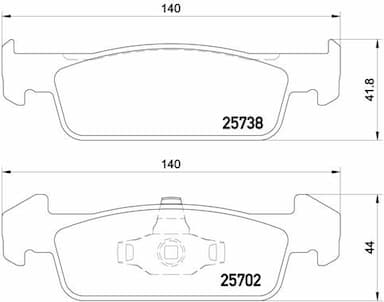 Bremžu uzliku kompl., Disku bremzes BREMBO P 68 060 1