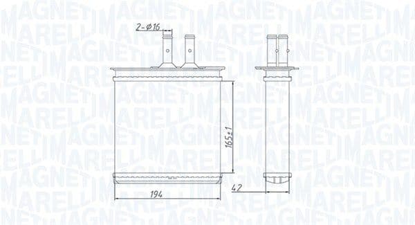 Siltummainis, Salona apsilde MAGNETI MARELLI 350218493000 1