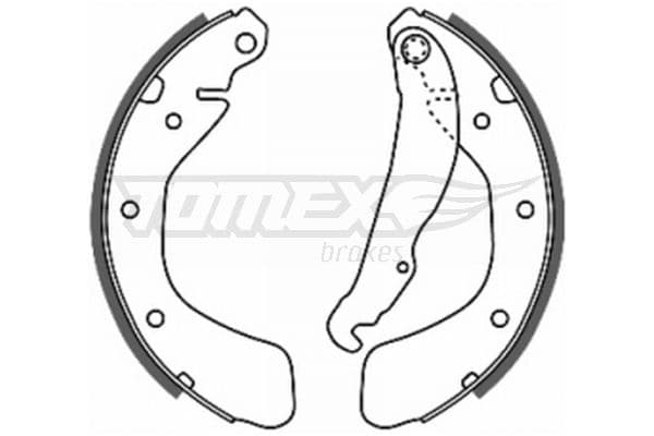 Bremžu loku komplekts TOMEX Brakes TX 20-17 1