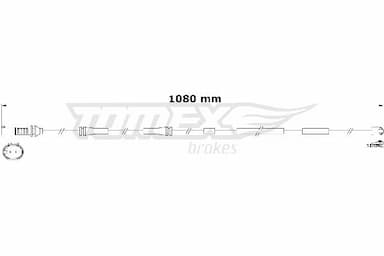 Indikators, Bremžu uzliku nodilums TOMEX Brakes TX 31-18 1