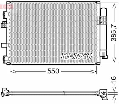 Kondensators, Gaisa kond. sistēma DENSO DCN10044 1