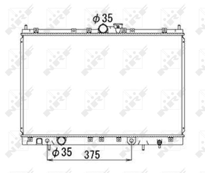 Radiators, Motora dzesēšanas sistēma NRF 53690 1