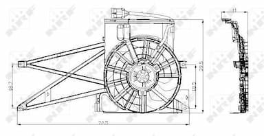 Ventilators, Motora dzesēšanas sistēma NRF 47013 2