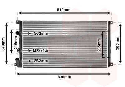 Radiators, Motora dzesēšanas sistēma VAN WEZEL 43002276 1